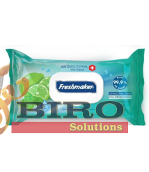 Șervețele umede Freshmaker Antibacterial, 120 buc. cu capac